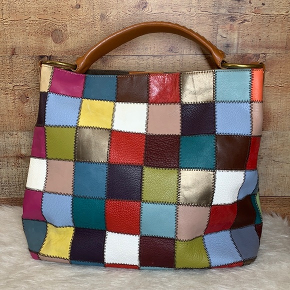 Stella & Max Handbags - STELLA & MAX Leather Colorful Boho Patchwork Bag